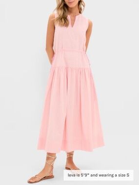Tuckernuck Sleeveless Pink Peach Charlotte Maxi Dress